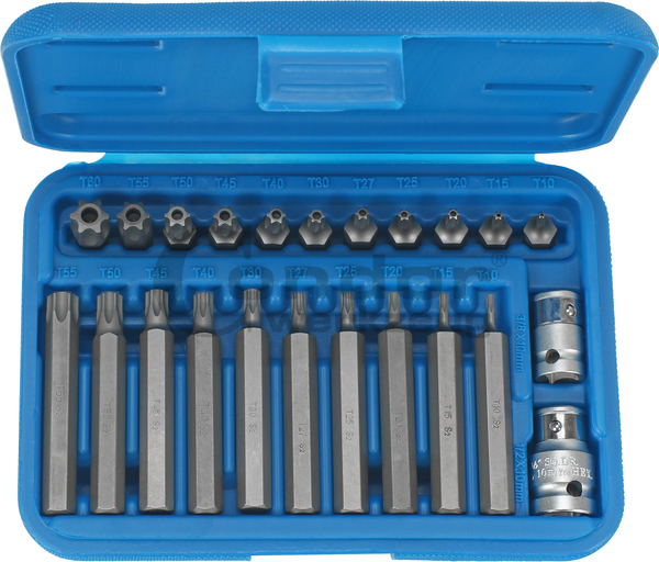 Socket Bit Set, 23 pcs., 3/8+1/2&quot;, TX-Star T10-60Socket Bit Set, 23 pcs., 3/8+1/2", tx-star T10-60