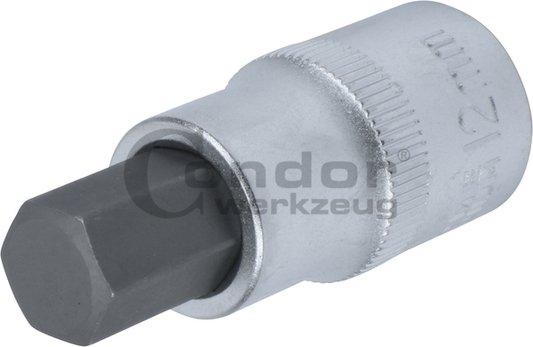 Hexagon Socket Bit 1/2", hexagon 12x55 mm