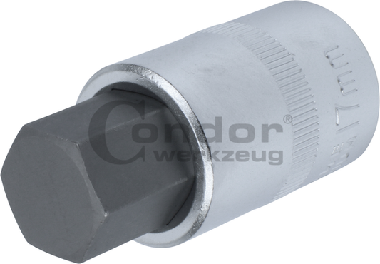 Hexagon Socket Bit 1/2", hexagon 17x55 mm