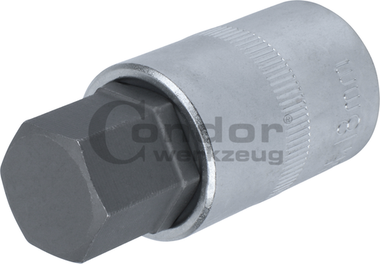 Hexagon Socket Bit 1/2", hexagon 18x55 mm