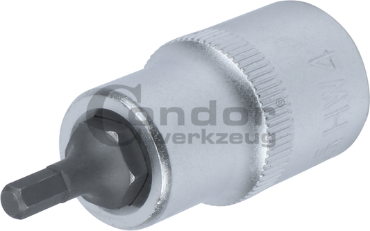 Hexagon Socket BitsSocket Bit, 1/2", hexagon 4x55 mm