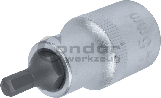 Hexagon Socket BitsSocket Bit, 1/2", hexagon 5x55 mm