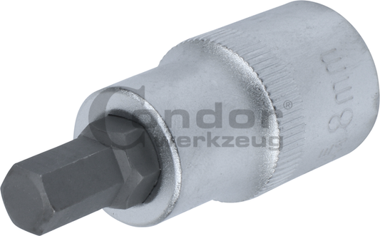 Hexagon Socket BitsSocket Bit, 1/2", hexagon 8x55 mm