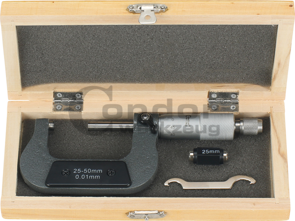 MicrometersMicrometer, 1/100 mm, range 25-50 mm