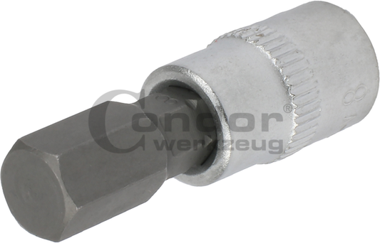 Hexagon Socket BitsSocket Bit, 1/4", hexagon 8x37 mm