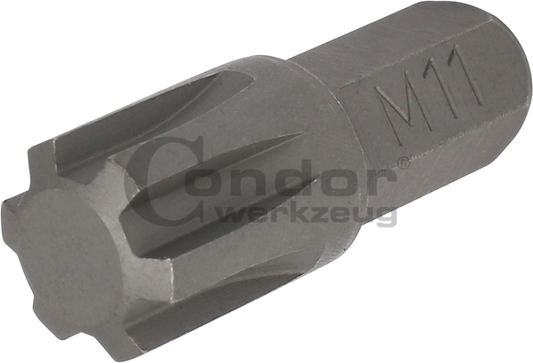 Ribe-Profile BitsBit, 8 mm hex, ribe-profile M11x30 mm