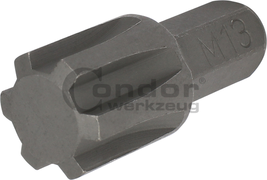 Ribe-Profile BitsBit, 8 mm hex, ribe-profile M13x30 mm