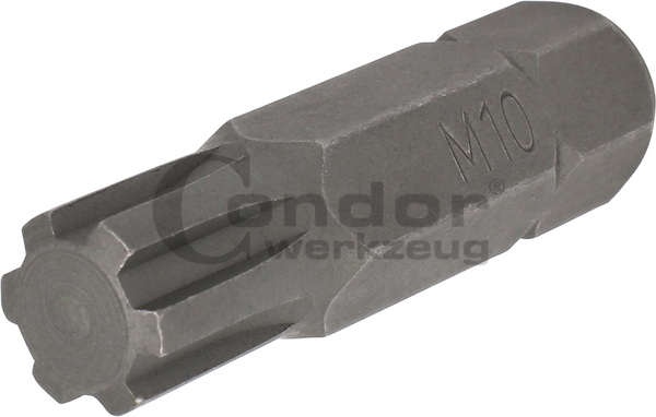 Ribe-Profile BitsBit, 10 mm hex, ribe-profile M10x40 mm