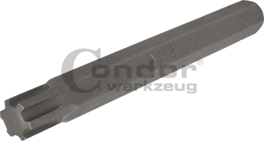 Ribe-Profile BitsBit, 10 mm hex, ribe-profile M10.3x100 mm