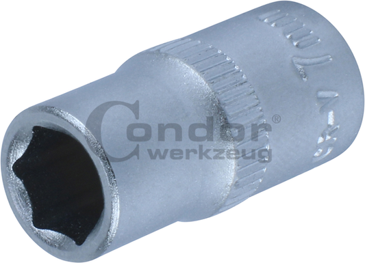 Hexagon SocketsSocket, 1/4", hexagon 7 mm