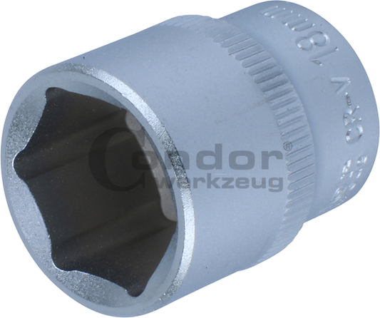 Hexagon SocketsSocket, 3/8", hexagon 18 mm