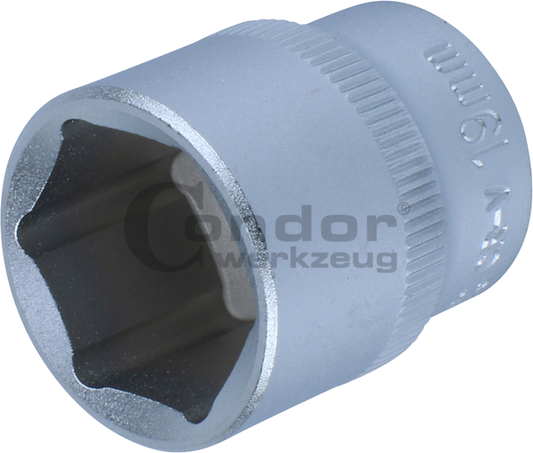 Hexagon SocketsSocket, 3/8", hexagon 19 mm