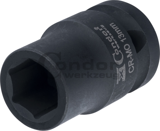 Hexagon Impact Socket 1/2", hexagon 13 mm