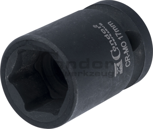 Hexagon Impact Socket 1/2", hexagon 17 mm