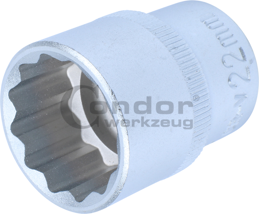 Bi-Hexagon SocketsSocket, 1/2", bi-hex 22 mm