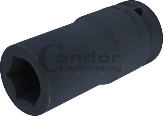 Hexagon Impact Socket 3/4", hexagon 22 mm, deep