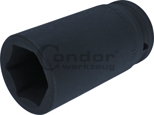 Hexagon Impact Socket 3/4", hexagon 30 mm, deep