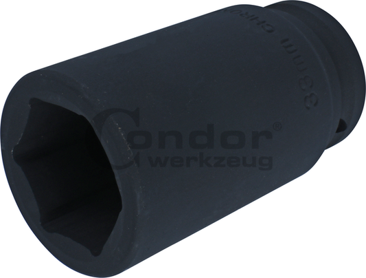 Hexagon Impact Socket 3/4", hexagon 33 mm, deep