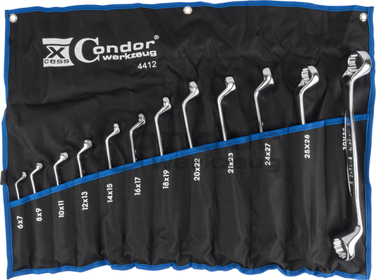 Combination Spanner Set, matt finish, extra long, 13 pcs.Combination Spanner Set, 13 pcs., long, 8-22 mm