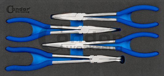 Pliers No. 1183 + 5730 in Foam 1/3, 4 pcs.Pliers No. 1183 + 5730 in Foam 1/3, 4 pcs.