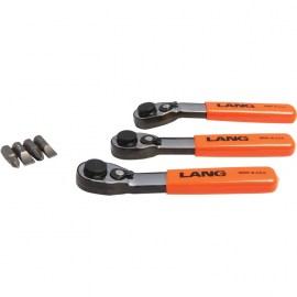 Lang7pc Ratchet Fine Tooth Bit Wrench Set