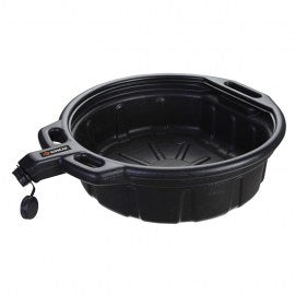 GrozOil Drain Pan Black 16Ltr Anti Splash Lip