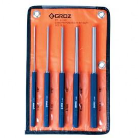 Groz5pc Extra Long Pin Punch Set