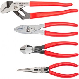 GearWrenchSEE: KDT82114  4pc Mixed Plier Set Dipped Handle