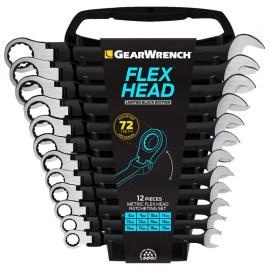 GearWrenchOBSOLETE: 12Pc Flex Hd Combi Ratcheting Wrench Blk