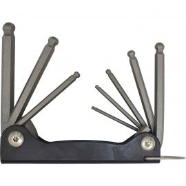 Signet8pc Folding Hex Key Set with Ball End 2.5-10mm