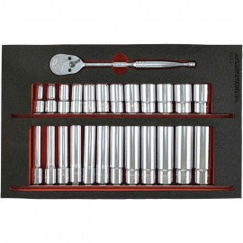 TridentRatchet and Socket Set 3/8 Dr