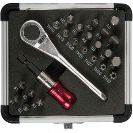 TridentMicro Screwdriver Ratchet Bit Set 24pc