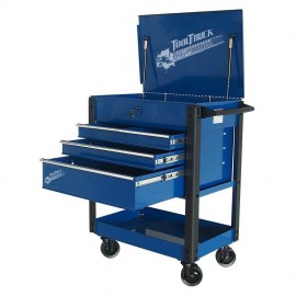 ToolTruck4 Drawer Cart Quick Assembly Blue With Silver Trim