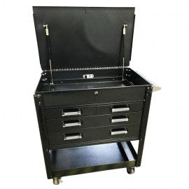 ToolTruckTool Cart Black 4 Drawer/Flip-Up Lid